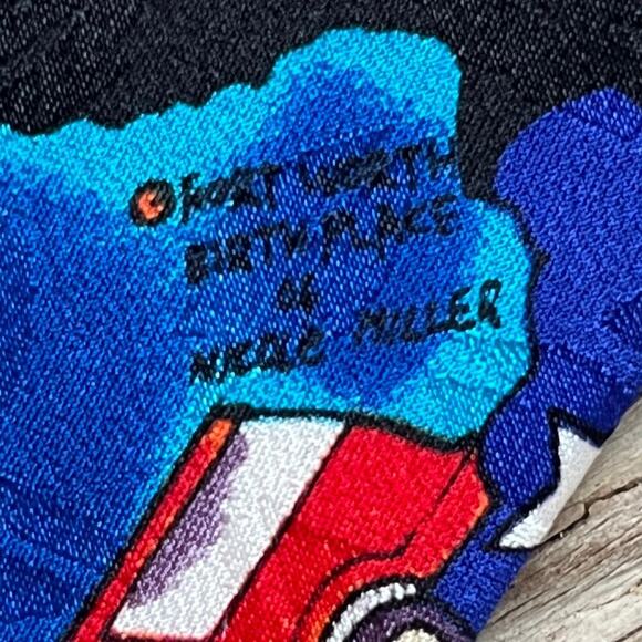 Nicole Miller Vintage Texas Theme Necktie Hand Sewn 100% Silk - Picture 8 of 10